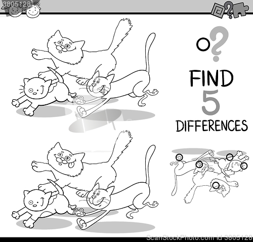 Image of differences task for coloring