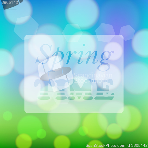 Image of Transparent Spring Time Banner