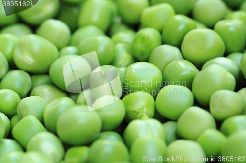 Image of fresh green pea seeds