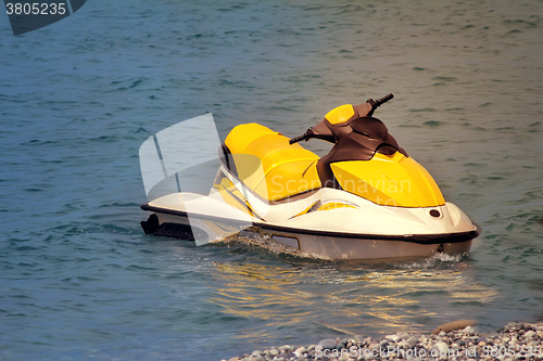 Image of A small motor boat for exploring the sea.