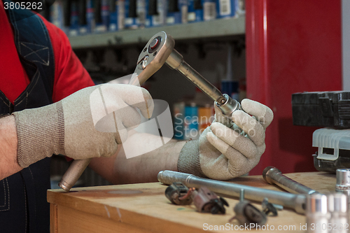 Image of Professional mechanic working