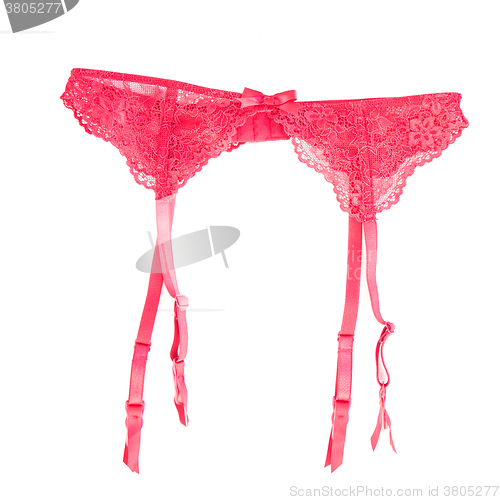 Image of Pink garter isolated 