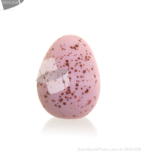 Image of Colorful chocolate easter egg isolated