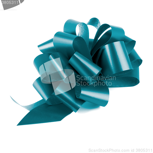 Image of Blue Glossy Bow