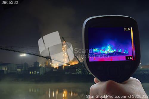 Image of Oil Refinery Infrared