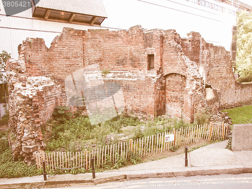 Image of Roman Wall, London vintage