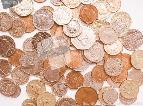 Image of  Pound coins vintage