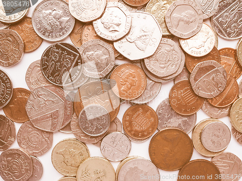 Image of  Pound coins vintage