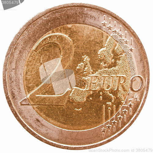 Image of  Euro coins vintage