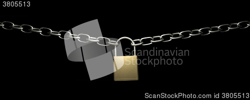 Image of lock with chains