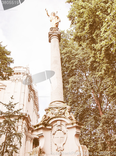 Image of St Paul Cathedral, London vintage