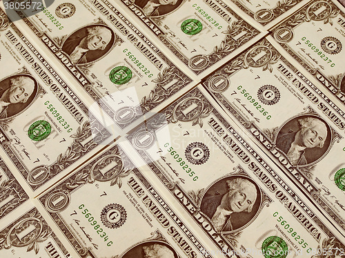 Image of Retro look Dollar notes 1 Dollar
