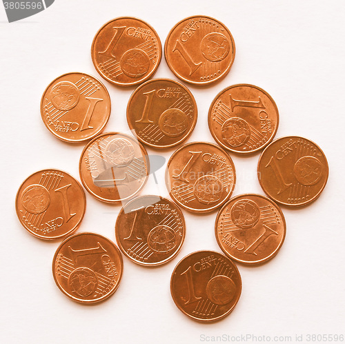 Image of  Euro coins vintage