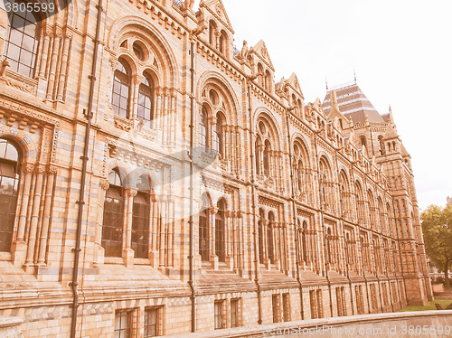 Image of Natural History Museum, London, UK vintage