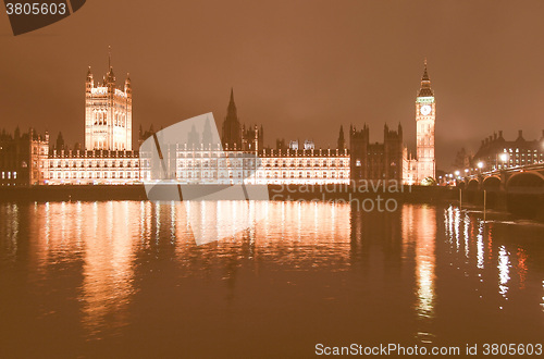 Image of Houses of Parliament vintage