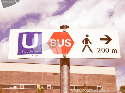Image of  Ubahn sign vintage