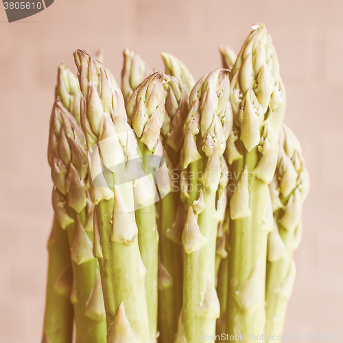 Image of Retro looking Asparagus vegetable