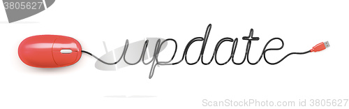 Image of mouse with cable text update