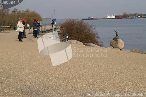 Image of The litle mermaid in Copenhagen