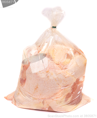 Image of chicken meat on white