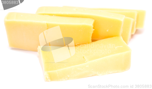 Image of cheese on white