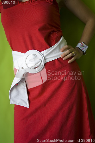 Image of Woman in Red