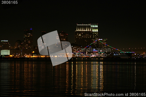 Image of San Diego Skyline Night