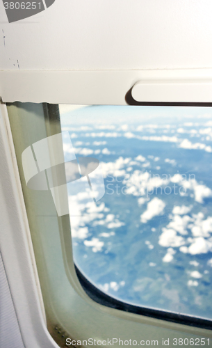 Image of vew from airplane window