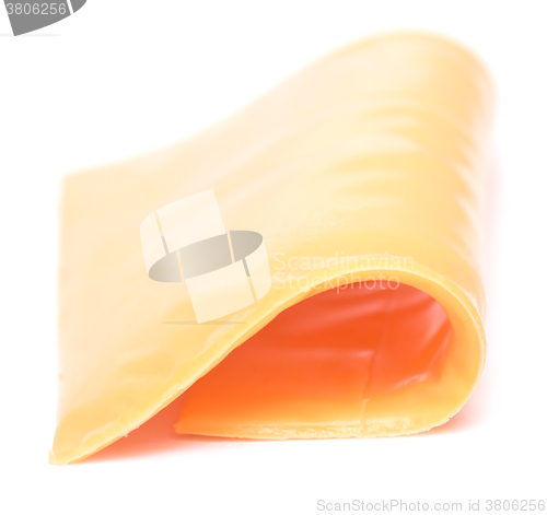 Image of cheese slice on white