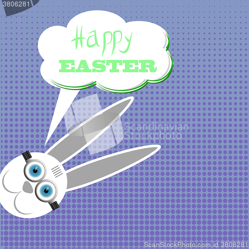 Image of Easter Bunny. Greeting Card
