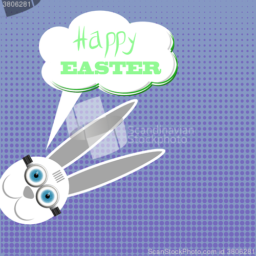 Image of Easter Bunny. Greeting Card