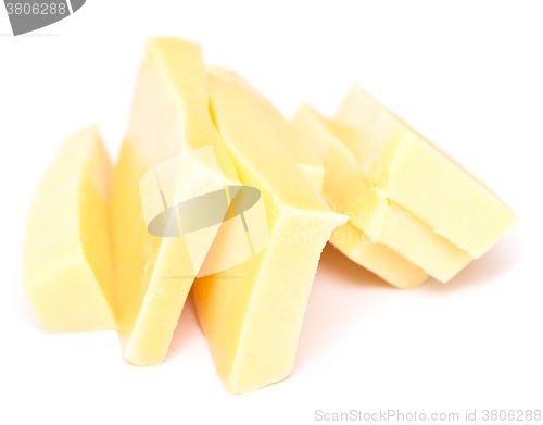 Image of cheese on white