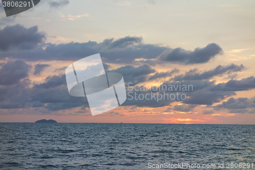 Image of sunset over sea