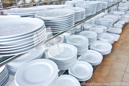 Image of new white plates