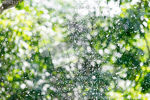 Image of rain drops background