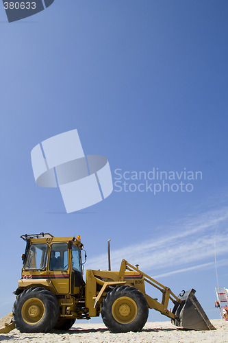 Image of Bulldozer on the beach