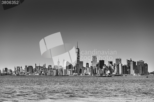 Image of New York City Manhattan downtown skyline