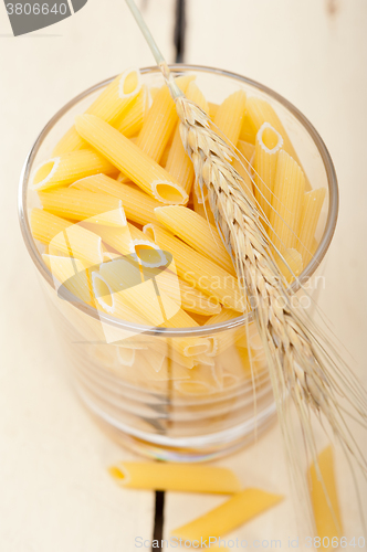 Image of Italian pasta penne with wheat