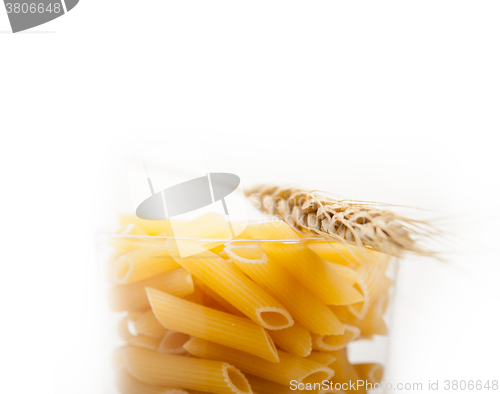 Image of Italian pasta penne with wheat