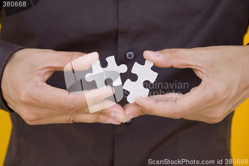 Image of Holding the solution