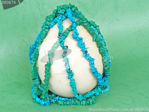 Image of Easter egg and gemstones