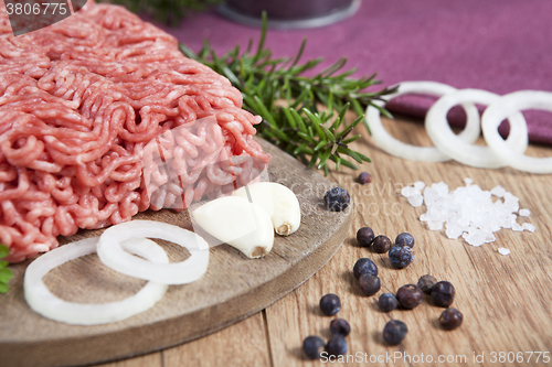 Image of raw minced meat