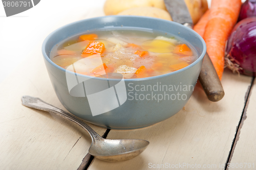 Image of Traditional Italian minestrone soup 