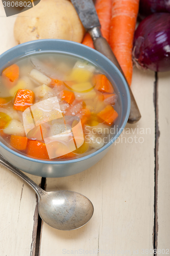Image of Traditional Italian minestrone soup 