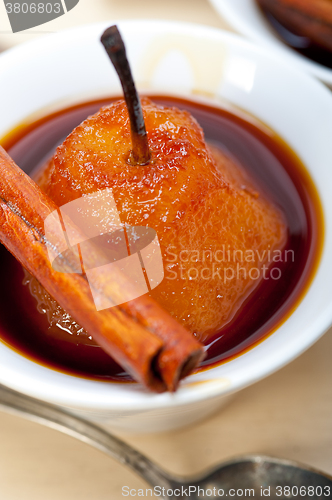 Image of poached pears delicious home made recipe 