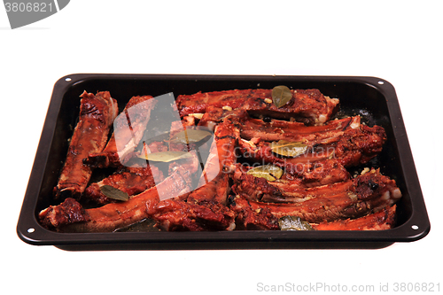 Image of smoked pig ribs 