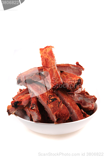 Image of smoked pig ribs 