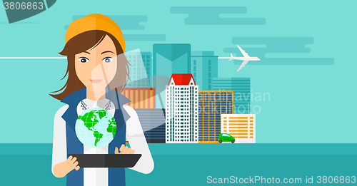 Image of International technology communication.