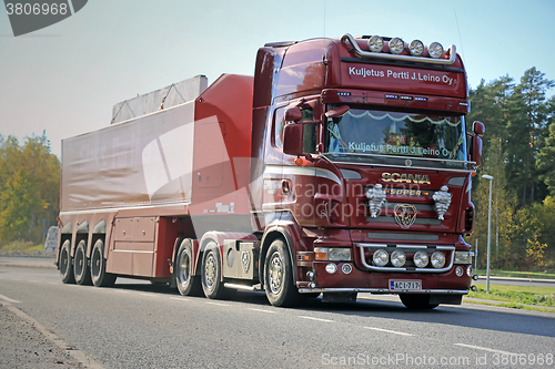 Image of Scania Semi Hauls Concrete Slab