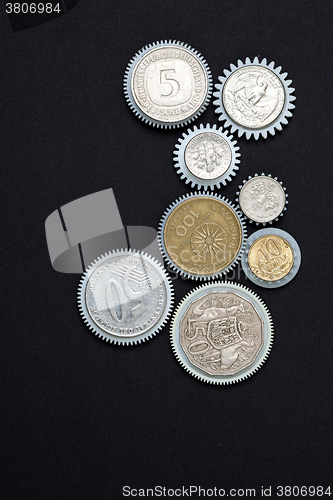 Image of Coins gearwheels